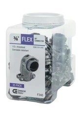 3/8 in. (1/2 in. knockout) Flexible Metal Conduit (FMC) 90° Connector (35-Pack)