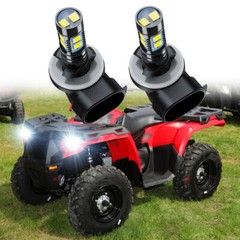 2x 6000K White LED Headlamp Bulbs for Polaris ATV 2013 SPORTSMAN 400 HO 4X4: USA