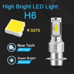 2x For Honda Recon 250 1997-2004 H6M LED Headlight 6000k White Bulbs