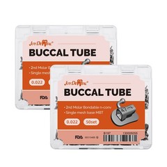 200pcs Dental Ortho Buccal Tubes 2nd Molar MBT 022 Non-Conv Mesh Base Joydental