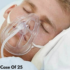 Oxy Mask OM-1125-8 with Standard Connector Oxygen Mask 25Ct Factory Sealed
