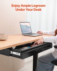 VEVOR 26 in Under Desk Drawer Organizer Slide-out Drawer Space Saver for Office