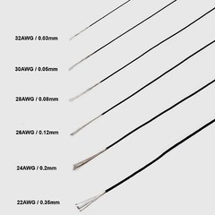 AWG32 – AWG22 Black PTFE teflon Silver plated Copper Mil-Spec Wire Cable USSR
