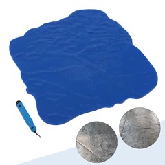 18 X 18 Slate Stone Texture Set Decorative Concrete Cement Stamps Mats Blue