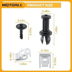 26 Pcs Engine Under Cover Splash Guard Clips Screw Set Fit for A5 Q5 A4 2008-201