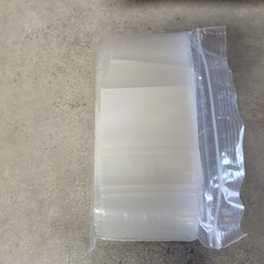 1000 2×3 White Block Resealable Clear Ziplock Plastic Bags