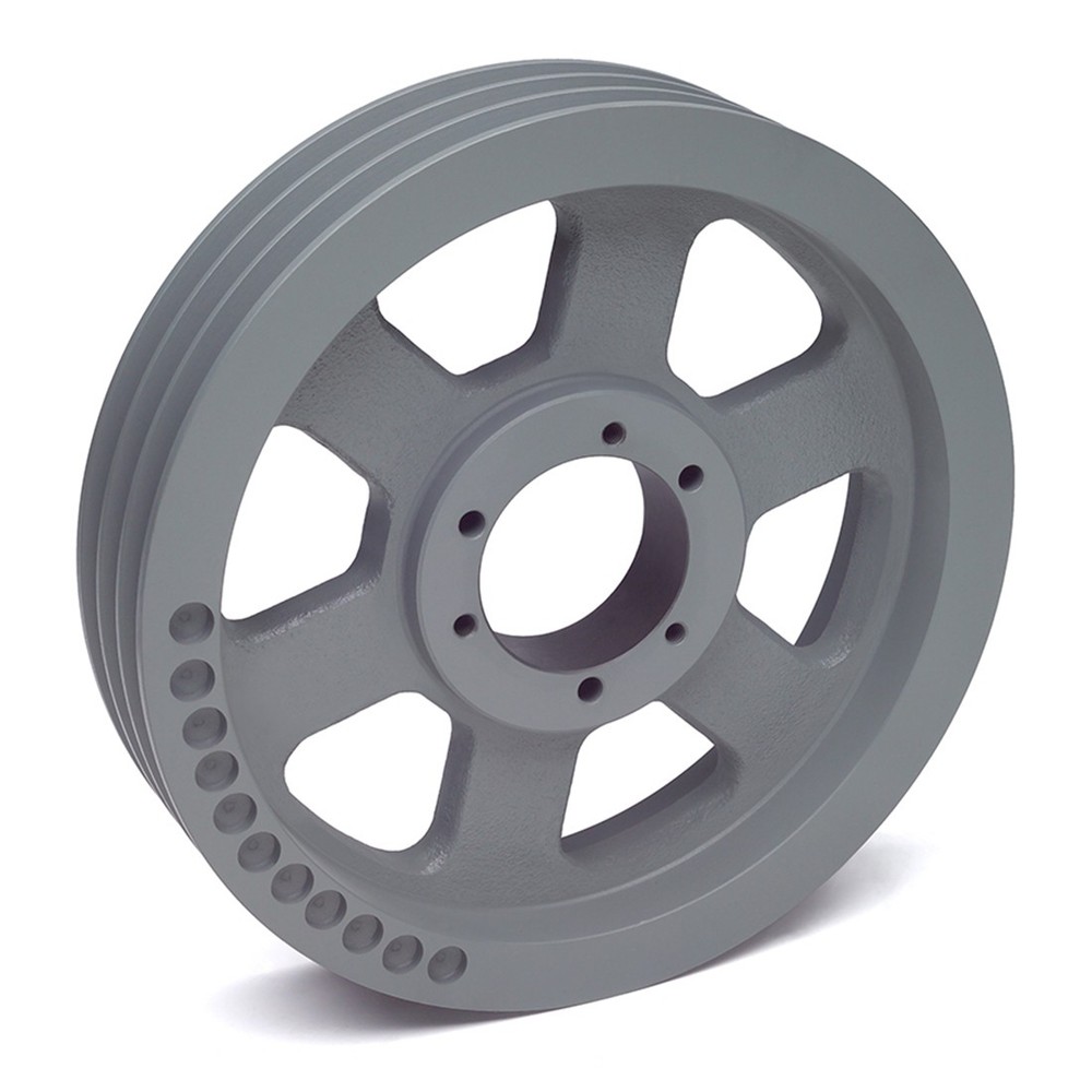 6-5V1030E V-Belt Sheave Pulley 6 Groove 10.20″ PD BLACKSTAR Cast Iron