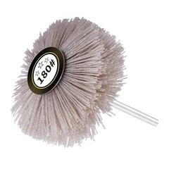 180 Grits Nylon Wheel Brush Abrasive Grinding Head 6mm 1/4 Inch Shank Polish