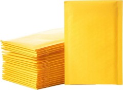 40 Kraft Paper Bubble Padded Envelopes Mailers Shipping Lot Useable Space 6.5 x9