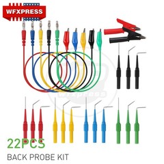 22Pcs Back Probe Kit Multimeter Test Leads Tool Identified Probe For Automotive