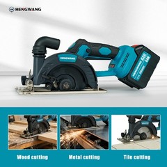 21V 6-1/2 inch Cordless Circular Saw with Two Batteries Two saw blades brand new