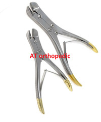 2PCS TC Pin & Wire Cutters Double Action Orthopedic Instruments Tungsten Carbide