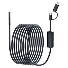 8LED Endoscope Borescope HD Inspection Camera Scope For iPhone 17/16/15 Android