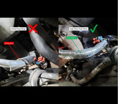 3/8″(10mm) ID Self-wrap Heat Shield Sleeve Thermal for Hoses Cables Automotive
