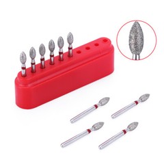 AZDENT Dental Diamond Burs Football Fine RED #368-023F & #379-023F
