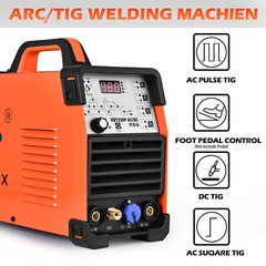 200A HF AC DC TIG Welder Pulse ARC IGBT TIG Welding Machine 230V WITH FOOT PEDAL