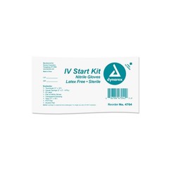 Dynarex IV Start Kit w/ Nitrile Gloves, 50/Case