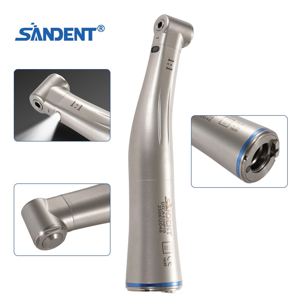 Dental 1:1 1:5 1:4.2 LED Fiber Optic Contra Angle Increasing Handpiece E-Type