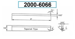 P5N 5/32 X 7/8 X 6″ HIGH SPEED STEEL PARALLEL TYPE CUT-OFF BLADE (2000-6066)