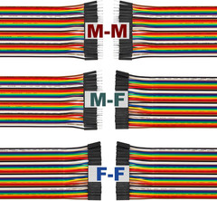 120 Pin 10Cm 20Cm 30Cm Long Header Jumper Wire Dupont Cable Line Connector Assor