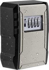 UPGRADE Extra Large Capacity Key Lock Box, Weatherproof Wall Mount Key Box