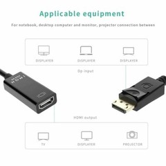DP Displayport Male to HDMI Female Cable Converter Adapter for PC Laptop Desktop
