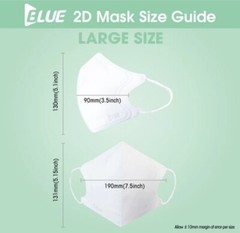 [ Blue ] Adults & Kids KF94 KF80 Korean Face Mask Medical Covers (Made in Korea)