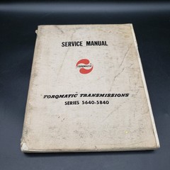 1960 Allison Torqmatic Transmission 5640 5840 Service Manual 6-Speed Supplement