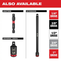 SHOCKWAVE 3/8 In. Drive 10Mm Deep 6 Point Impact Socket (1-Pack)