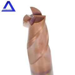 1/2″ 3 Flute 37° Helix Carbide End Mill For Aluminum – SQUARE END -ZRN COATED US