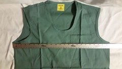USGI MILITARY BLUE OPERATING SUGICAL MAN’S COTTON SLEEVELESS TYPE A SHIRT MED