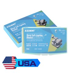10X AZDENT Dental Ortho Self Ligating Brackets Braces Mini Roth/MBT.022 Hks 345