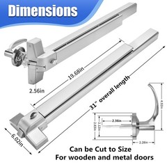 31.5 Inch Stainless Steel Garage Door Pull Handle Heavy Duty Hardware