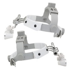 Dental Binocular Loupes 3.5X Optical Glass Ultra-light Helmet Magnifier White