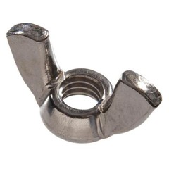(5) 5/16-18 Coarse Thread Wing / Thumb Nut Stainless Steel Nuts 5/16×18