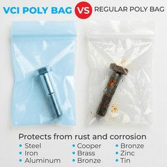 VCI Reclosable Poly Bags 18″ x 24″, Pack of 10-4 mil Heavy Duty VCI Anti-Corr…