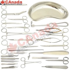 General Surgery Instruments Kit Medical Operating Instrument Set Of 28 DS-2377