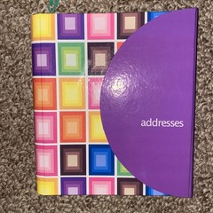 Vintage Address Book Classic Multicolor Still New Never Used