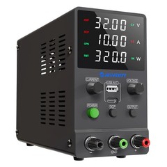 DC Power Supply Variable, 0-32V 0-10A Adjustable Switching DC Regulated Bench…