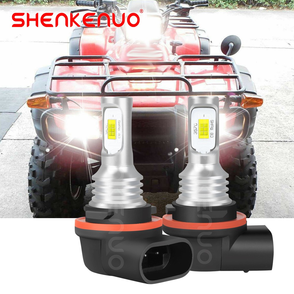 2 Bright 6000K LED light bulb for Polaris ATV 2010 SPORTSMAN 300 Headlight: USA