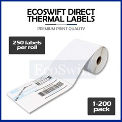 1-200 Rolls 250/roll 4×6 Zebra 2844 Eltron EcoSwift Direct Thermal Printer Label