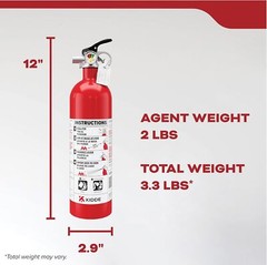 Kidde Mariner PWC Marine Fire Extinguisher 2lb Class B C for Boats Watercrafts