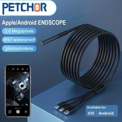 7.9mm Endoscope Camera with Light, 3 in 1 USB, Waterproof IP67, 6 LED Lights