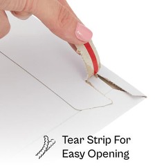 Rigid Photo Mailers 300gsm Cardboard Self Seal with Easy Open Tear Strip 100-400