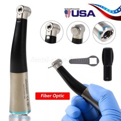 Dental 1:1 Fiber Optic Contra Angle Internal Spray / Diamond Polishing Wheels US