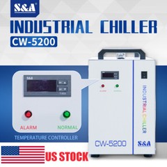 S&A Genuine CW-5200DH Water Chiller for CO2 100W 130W 150W 180W Laser Tube 110V
