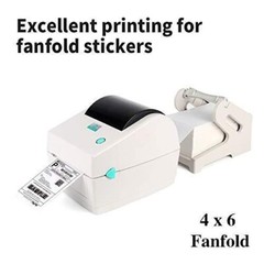 1000 4×6 Fanfold Thermal Labels Direct Shipping Label for Zebra Rollo Printers