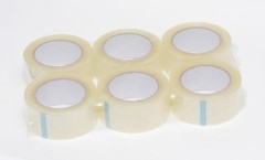 6 Rolls Carton Sealing Clear Packing Tape 2 Mil 2″ x 110 Yards