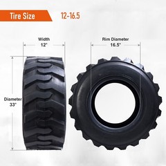 12-16.5 SKS Tire 12×16.5 Industrial Skid Steer Loader Tire HardWear 12PR 12 16.5