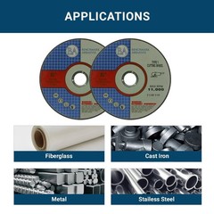 Benchmark Abrasives 6 Inch Aluminum Oxide Thin Type 1 Grinder Cut Off Wheels…